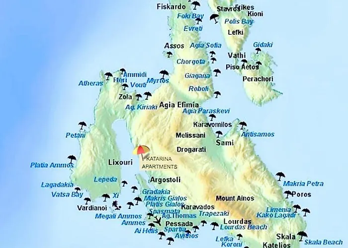 Katarina Kefalonia - Sea View Lejlighed *